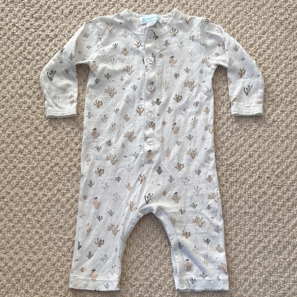 Feather Baby Cactus Onesie